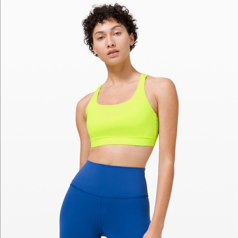 Lululemon Energy Bra Size 6/Color Highlight Yellow